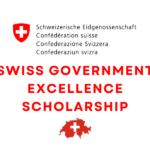 SWISS GOVERNMENT EXCELLENCE SCHOLARSHIP