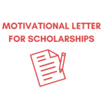 Motivational letter for scholarships