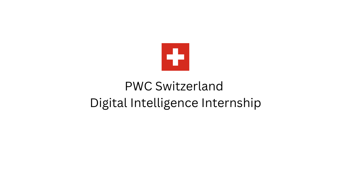 PWC Switzerland Digital Intelligence Internship