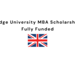 Cambridge University MBA Scholarship in UK - Fully Funded