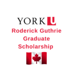 Roderick Guthrie Graduate Scholarship 2024