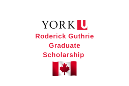 Roderick Guthrie Graduate Scholarship 2024