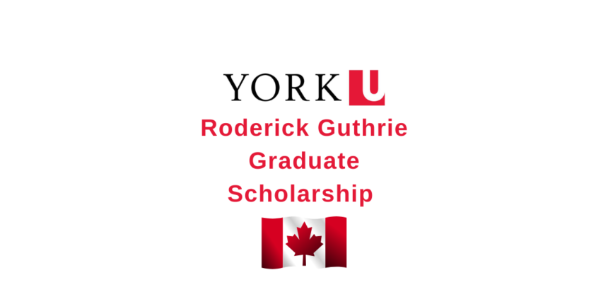 Roderick Guthrie Graduate Scholarship 2024