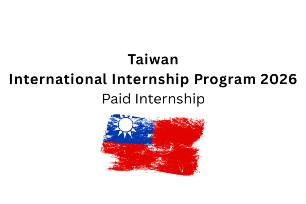 Taiwan International Internship Program 2026 | Paid Internship