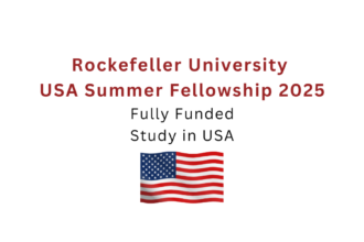 Rockefeller University USA Summer Fellowship 2025