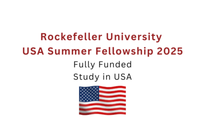 Rockefeller University USA Summer Fellowship 2025