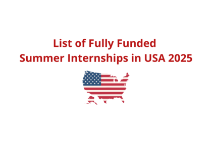 List of Fully Funded Summer Internships in USA 2025