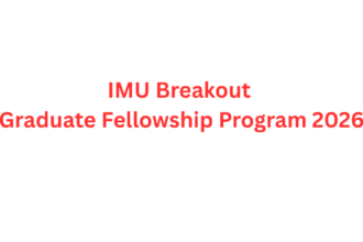 IMU Breakout Graduate Fellowship Program 2026