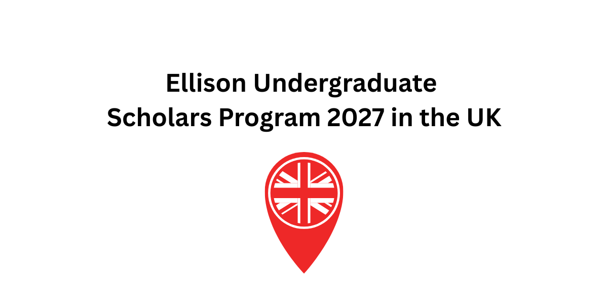 Ellison Undergraduate Scholars Program 2027 in the UK