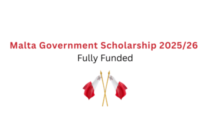 Malta Government Scholarship 2025/26 - Fully Funded