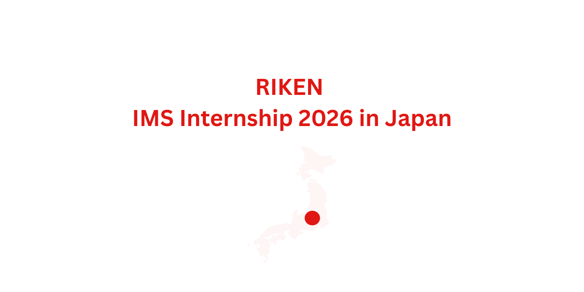 RIKEN IMS Internship 2026 in Japan
