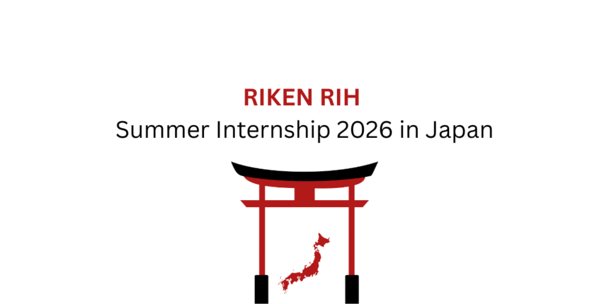 RIKEN RIH Summer Internship 2026 in Japan
