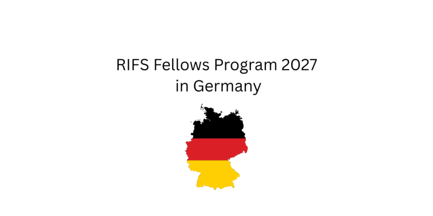 RIFS Fellows Program 2027 in Germany